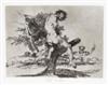 FRANCISCO JOSÉ DE GOYA Group of 8 etchings with aquatint from Los Desastres de la Guerra.